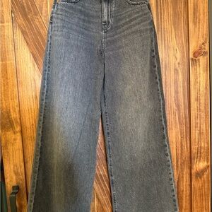 Madewell Gray Wide-Leg Women Jeans size 26